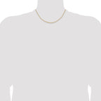 14K 1.75mm D/C Open Long Link Cable Chain