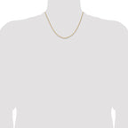 14K 1.75mm D/C Open Long Link Cable Chain