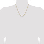 14K 1.75mm D/C Open Long Link Cable Chain