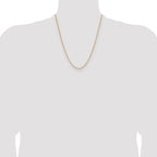 14K 1.75mm D/C Open Long Link Cable Chain