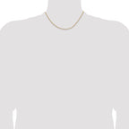 2.3mm 14K Yellow Gold D/C Long Link Cable Chain - Sophia Jewelers
