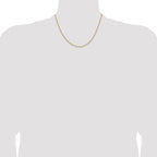 14K 2.3mm D/C Open Long Link Cable Chain