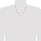 14K 2.3mm D/C Open Long Link Cable Chain