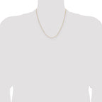 14K 1mm D/C Oval Link Chain