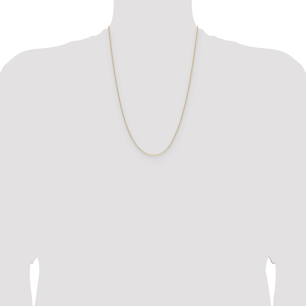 14K 1mm D/C Oval Link Chain
