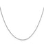 1.0mm 14K White Gold D/C Oval Link Chain - Sophia Jewelers