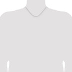1.0mm 14K White Gold D/C Oval Link Chain - Sophia Jewelers