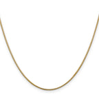 1.0mm 14K Yellow Gold Round Snake Chain - Sophia Jewelers
