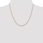 14K Yellow Gold Solid Snake Chain Necklace 1.3mm