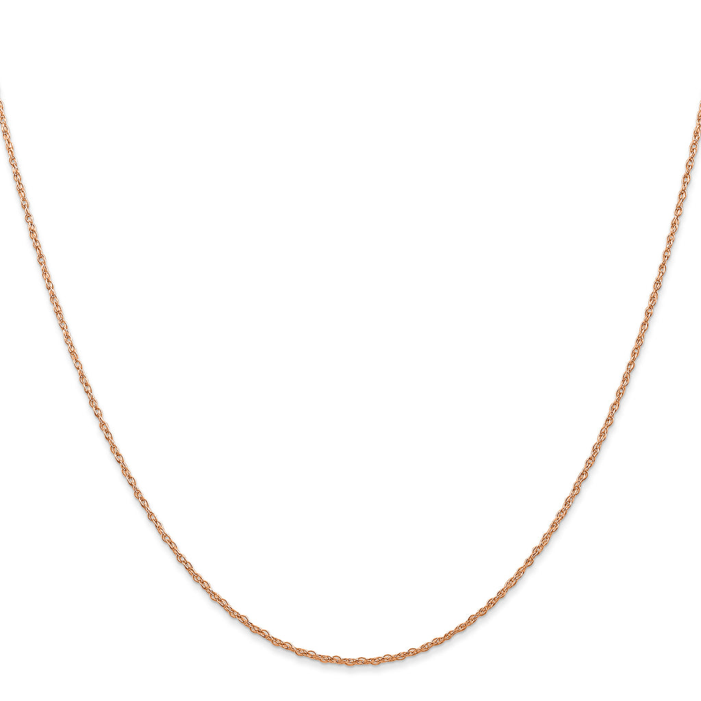0.7mm 14K Rose Gold Cable Rope Chain - Sophia Jewelers