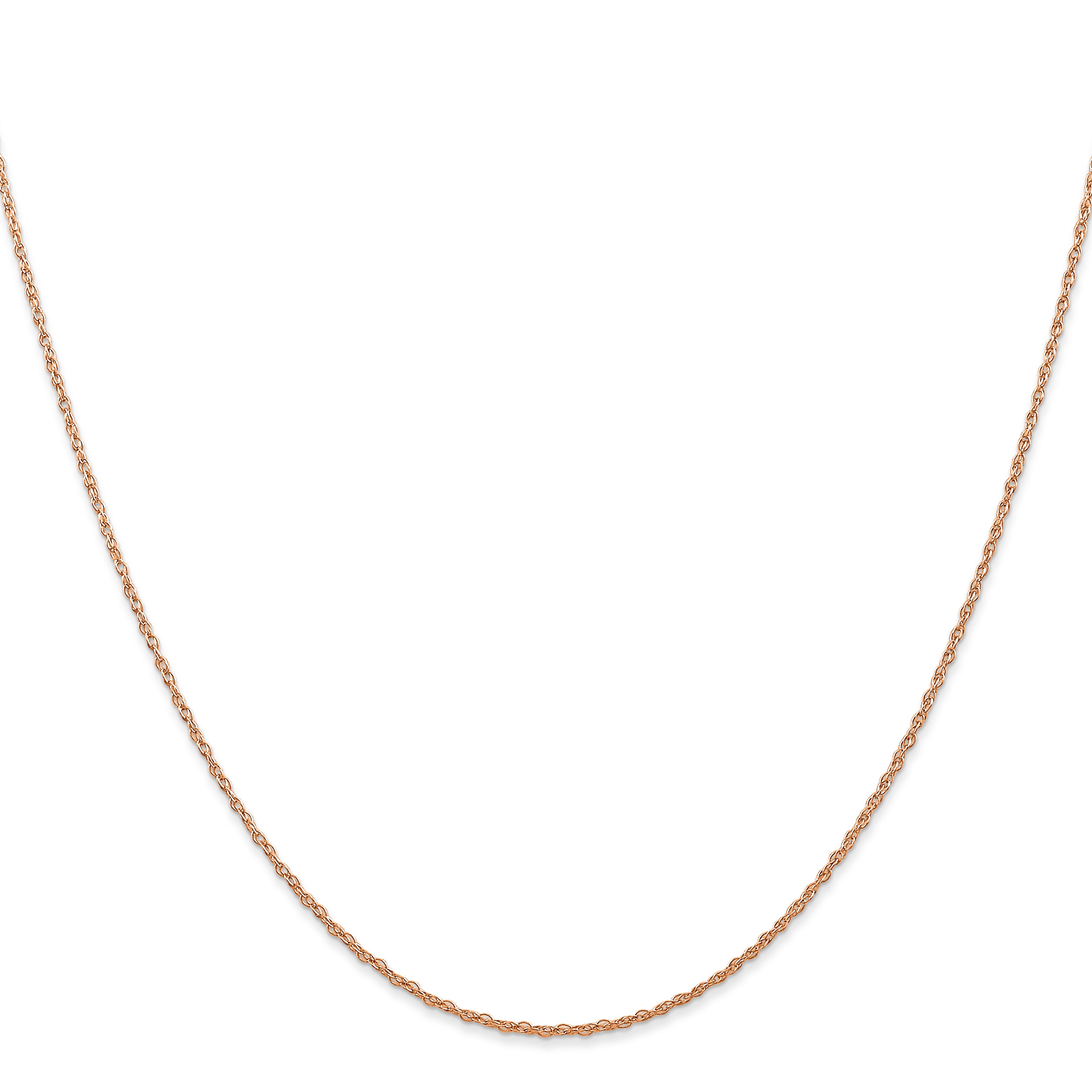 0.7mm 14K Rose Gold Cable Rope Chain - Sophia Jewelers