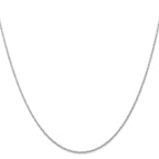 0.7mm 14K White Gold Cable Rope Chain - Sophia Jewelers