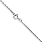 0.7mm 14K White Gold Cable Rope Chain - Sophia Jewelers