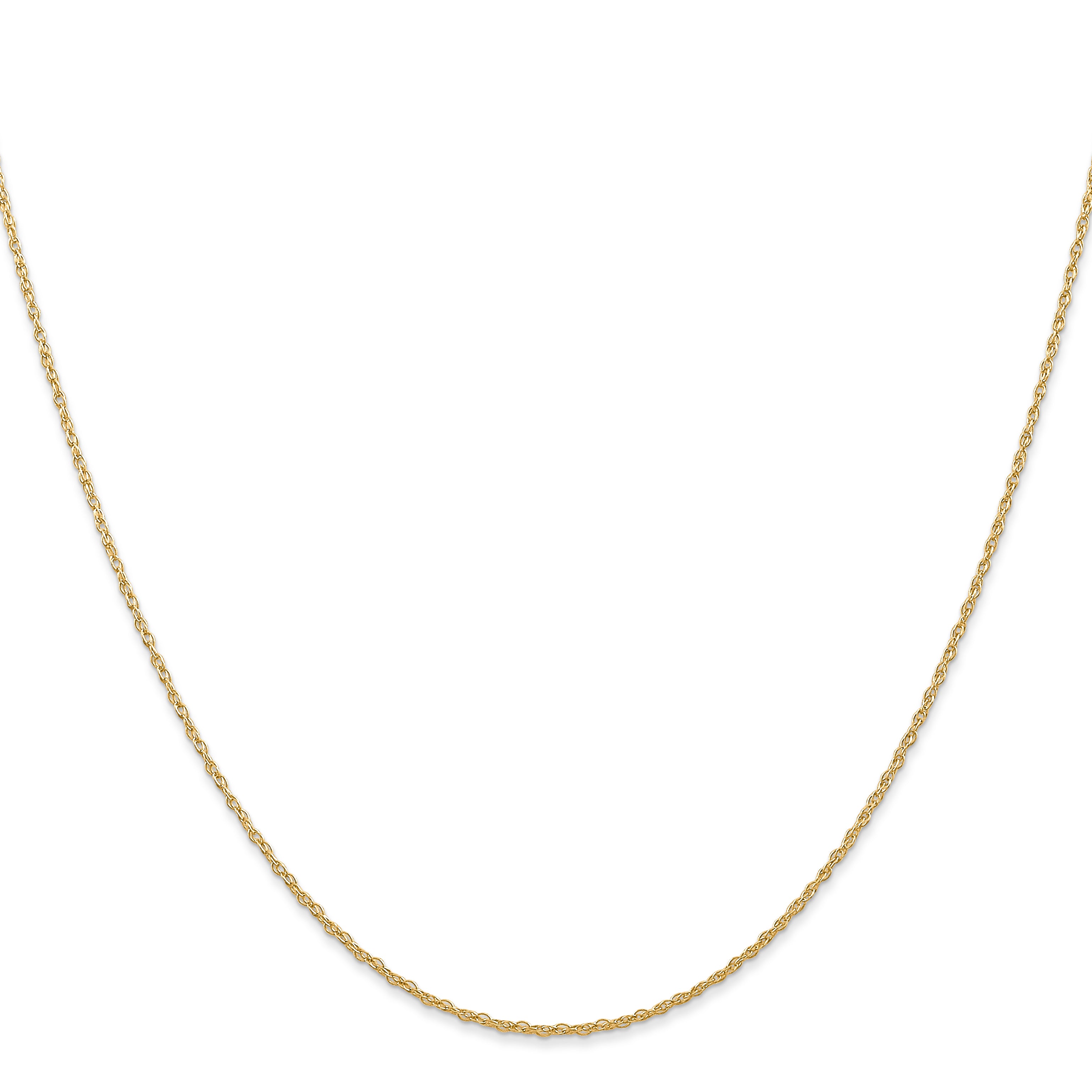 0.7mm 14K Yellow Gold Cable Rope Chain - Sophia Jewelers