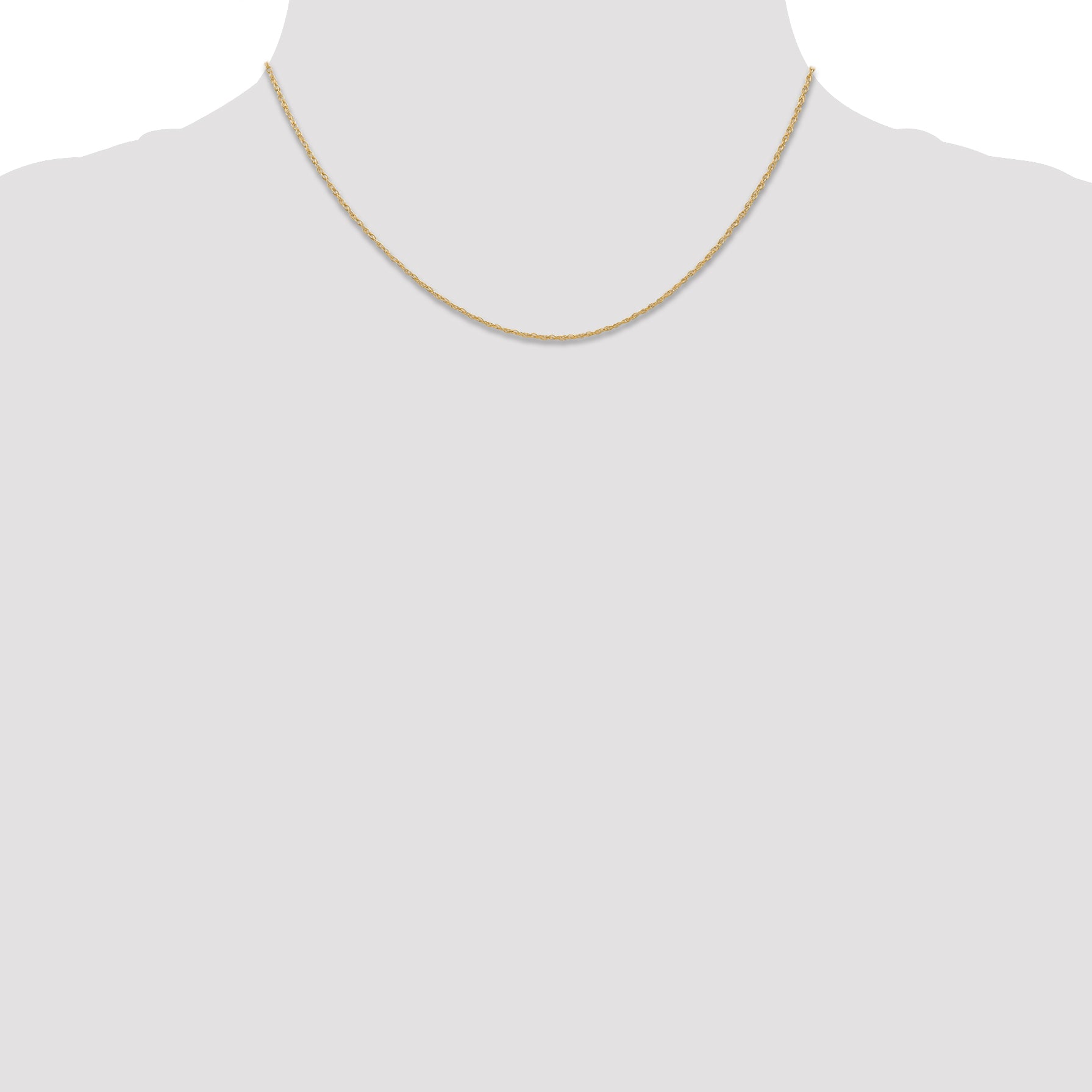 0.7mm 14K Yellow Gold Cable Rope Chain - Sophia Jewelers