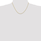 10K 1.75mm Diamond-Cut Rope Chain