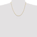 10K 1.75mm Diamond-Cut Rope Chain