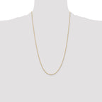 10k 1.75mm Diamond-Cut Rope Chain