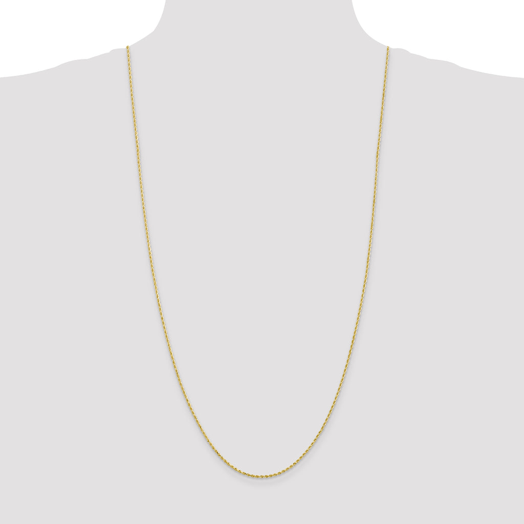 10K 1.75mm Diamond-Cut Rope Chain