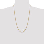 Rope Chain in 10K Yellow Gold, Bracelet to Necklace Lengths, 2.5mm - Sophia Jewelers