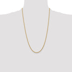 10K 2.75mm Diamond-Cut Rope Chain