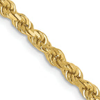 2.75mm 10K Yellow Gold Diamond-Cut Rope Chain - Sophia Jewelers
