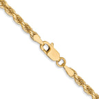3.0mm 10K Yellow Gold Diamond-Cut Rope Chain - Sophia Jewelers