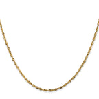 1.8mm 10K Yellow Gold Diamond-Cut Lightweight Rope Chain - Sophia Jewelers