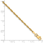 10K 1.8mm Diamond-Cut Lightweight Rope Chain
