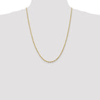 Rope Chain in 10K Yellow Gold, Bracelet to Necklace Lengths, 2.5mm - Sophia Jewelers