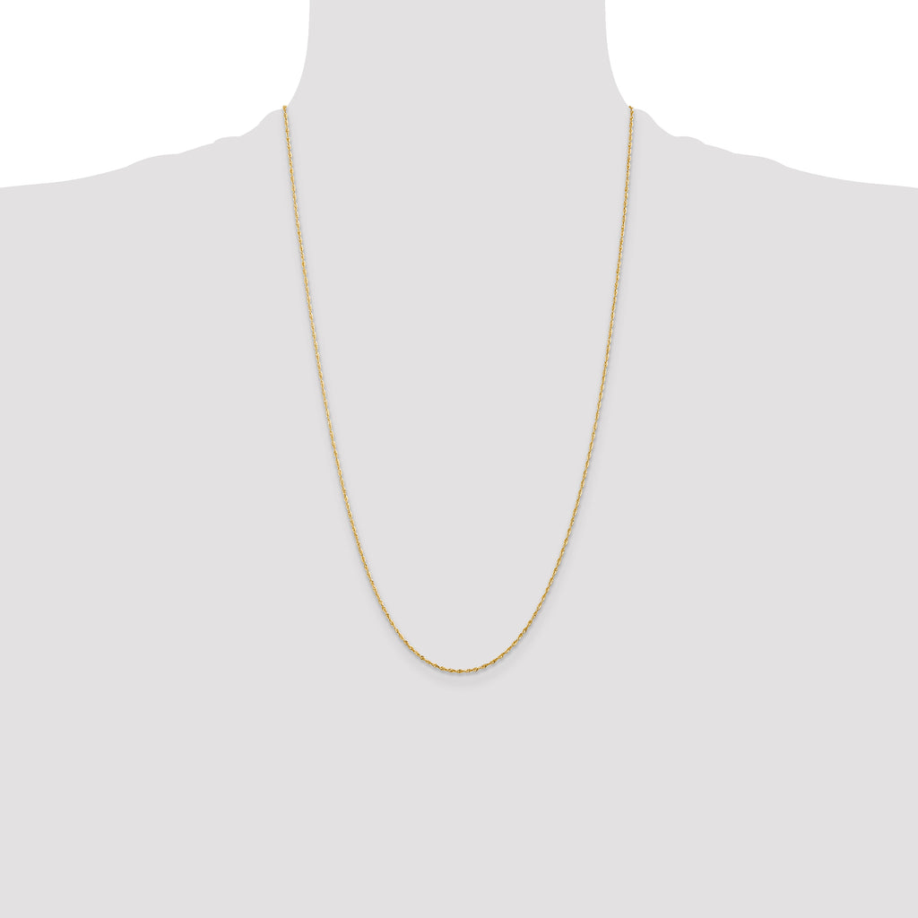 Rope Chain in 10K Yellow Gold, Bracelet to Necklace Lengths, 2.5mm - Sophia Jewelers