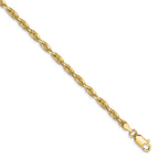 Rope Chain in 10K Yellow Gold, Bracelet to Necklace Lengths, 3mm - Sophia Jewelers
