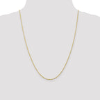 10K 1.5mm Diamond-Cut Lightweight Rope Chain