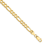 6.0mm 10K Yellow Gold Concave Figaro Chain - Sophia Jewelers