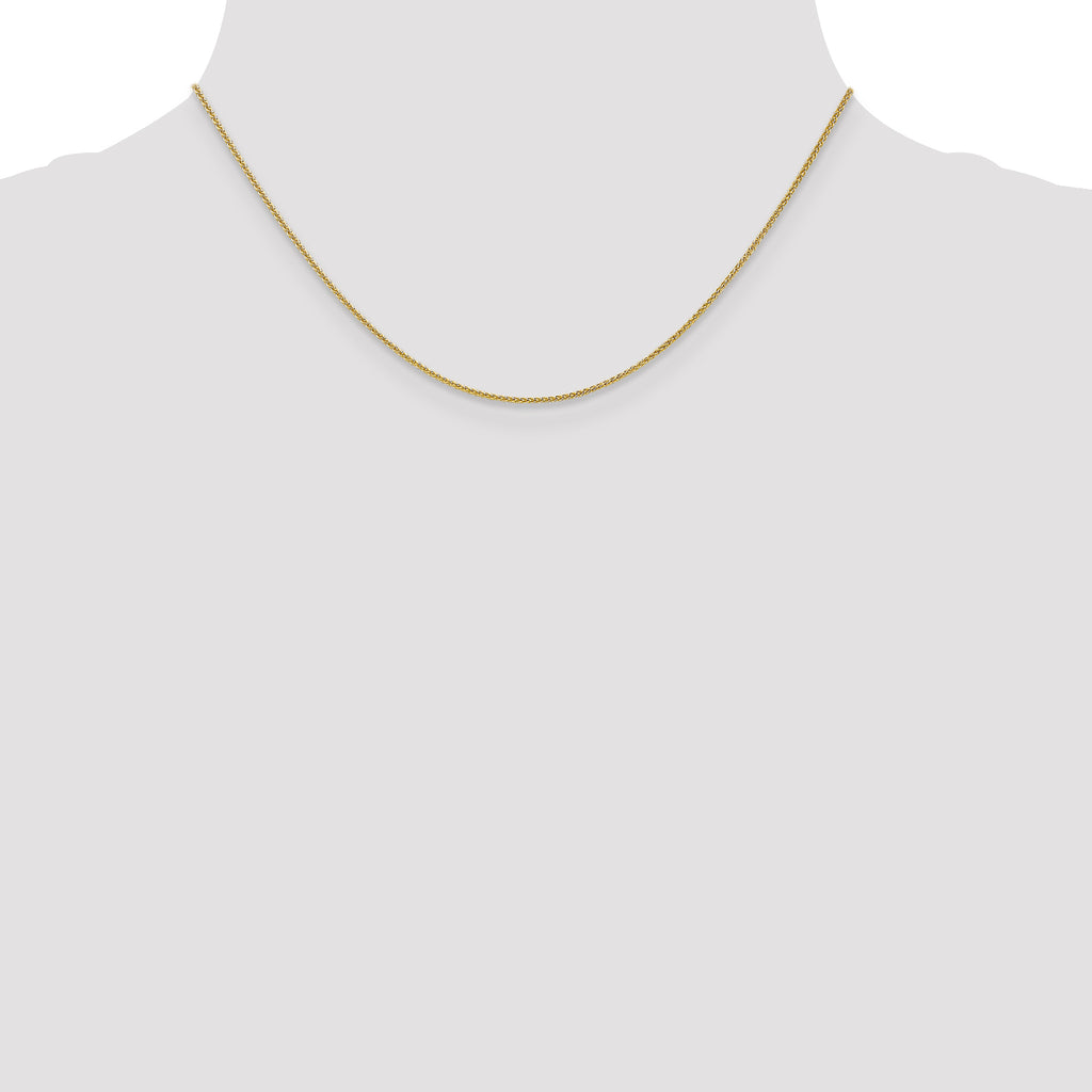 1.0mm 10K Yellow Gold Spiga Chain - Sophia Jewelers