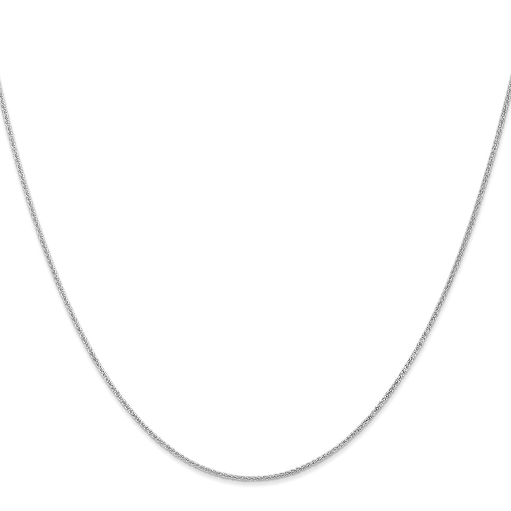 1.0mm 10K White Gold Spiga Chain - Sophia Jewelers