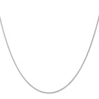 1.0mm 10K White Gold Spiga Chain - Sophia Jewelers