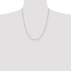 10k White Gold 1mm Spiga Chain