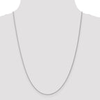 10K White Gold 1mm Spiga Chain