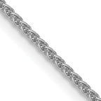 1.0mm 10K White Gold Spiga Chain - Sophia Jewelers