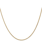 10K Yellow Gold Solid Wheat Chain Necklace 1.2mm