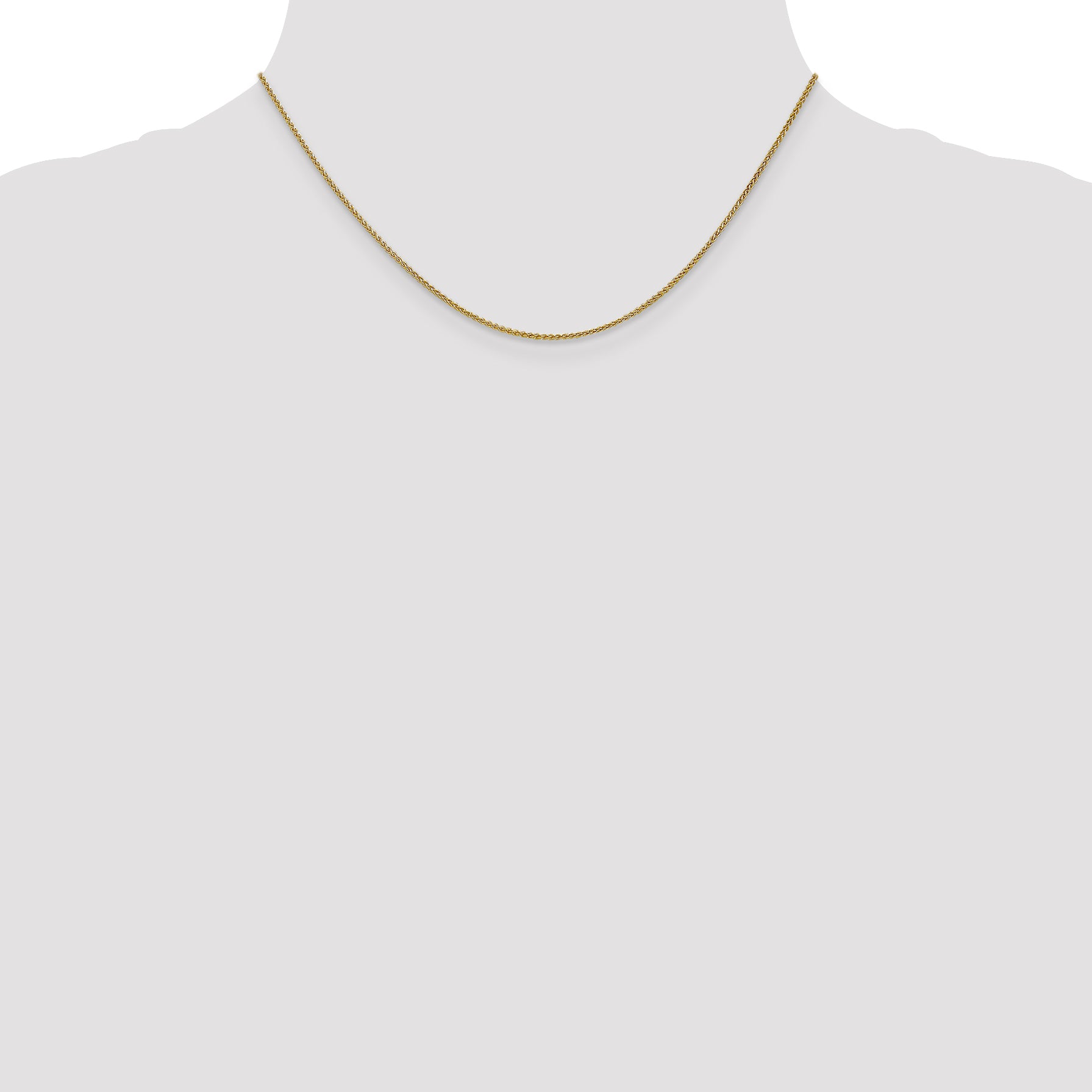 1.2mm 10K Yellow Gold Spiga Chain - Sophia Jewelers