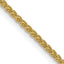 10K Yellow Gold Solid Wheat Chain Necklace 1.2mm