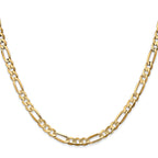 4.5mm 10K Yellow Gold Concave Figaro Chain - Sophia Jewelers