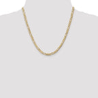 10K 4.5mm Concave Figaro Chain