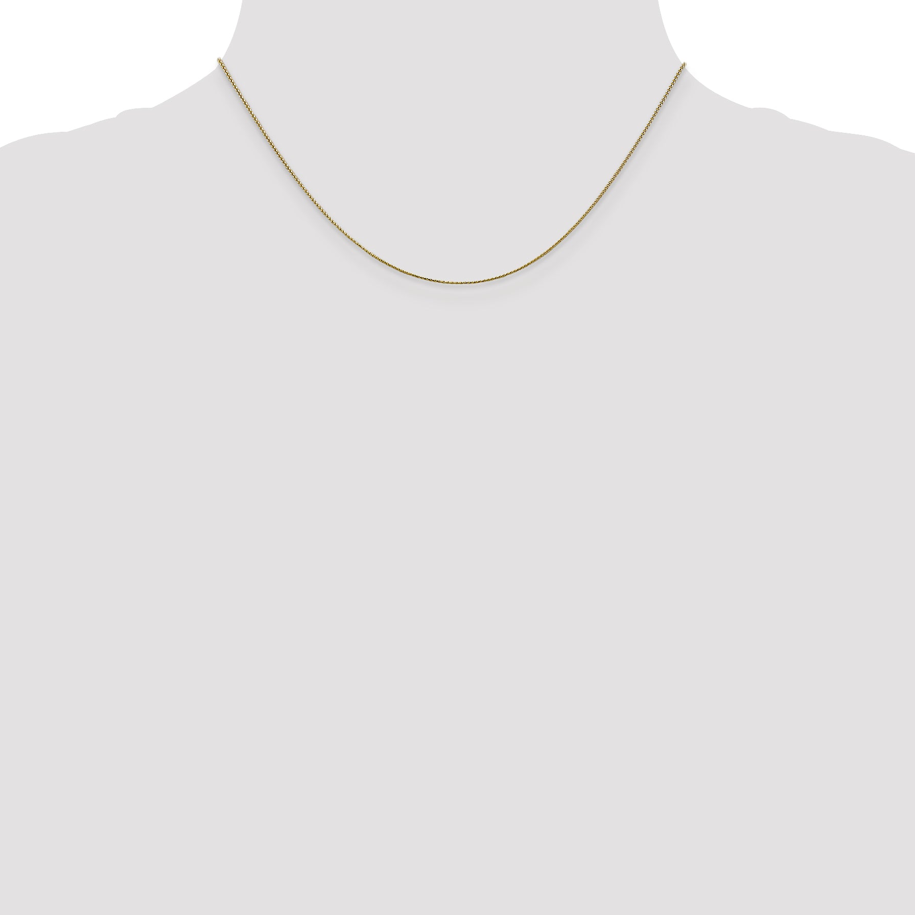 0.65mm 10K Yellow Gold Spiga Chain - Sophia Jewelers