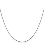 0.65mm 10K White Gold Spiga Chain - Sophia Jewelers
