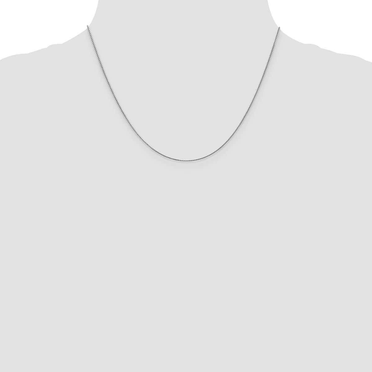 10K White Gold .65mm D/C Spiga Chain