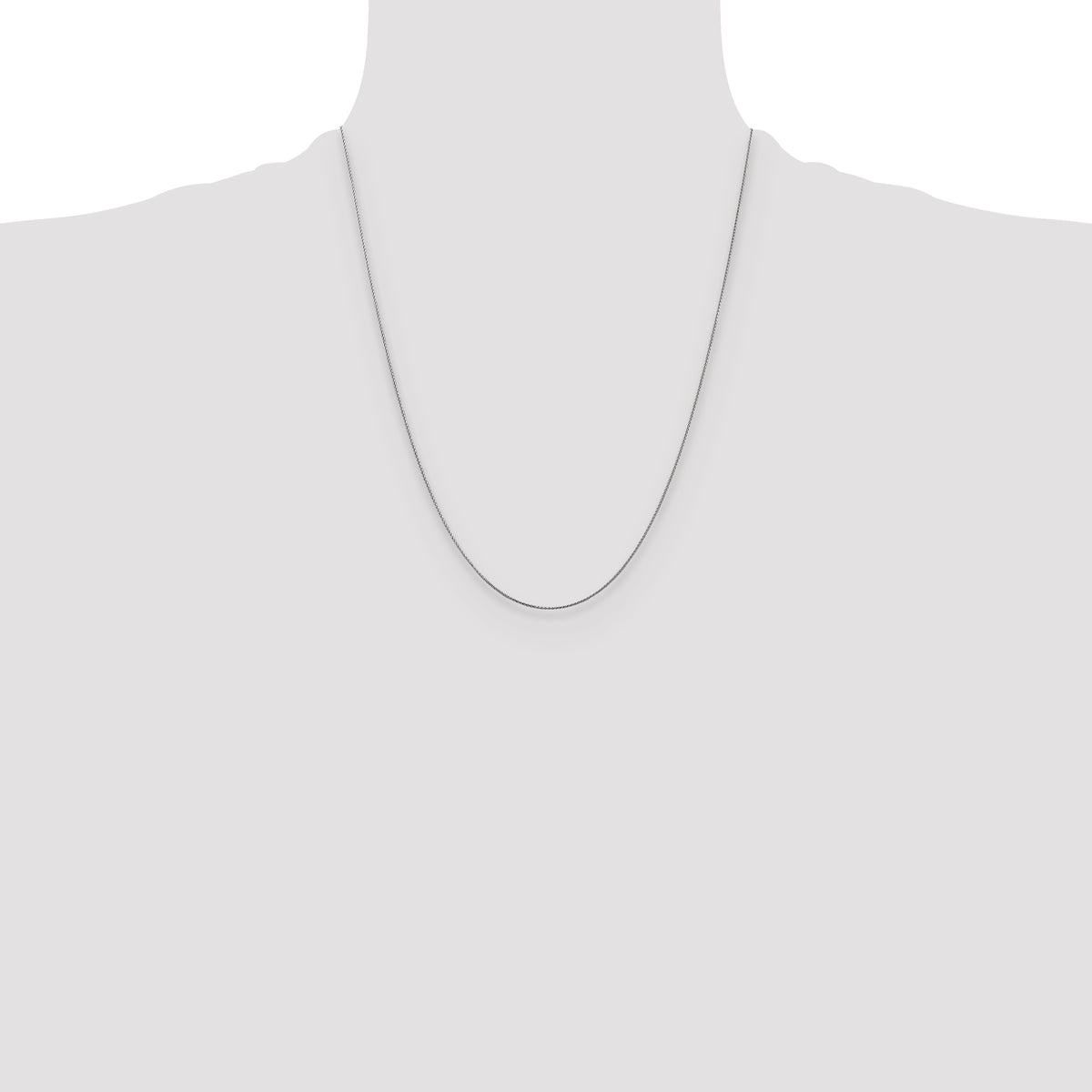 10k White Gold .65mm D/C Spiga Chain