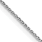 0.65mm 10K White Gold Spiga Chain - Sophia Jewelers